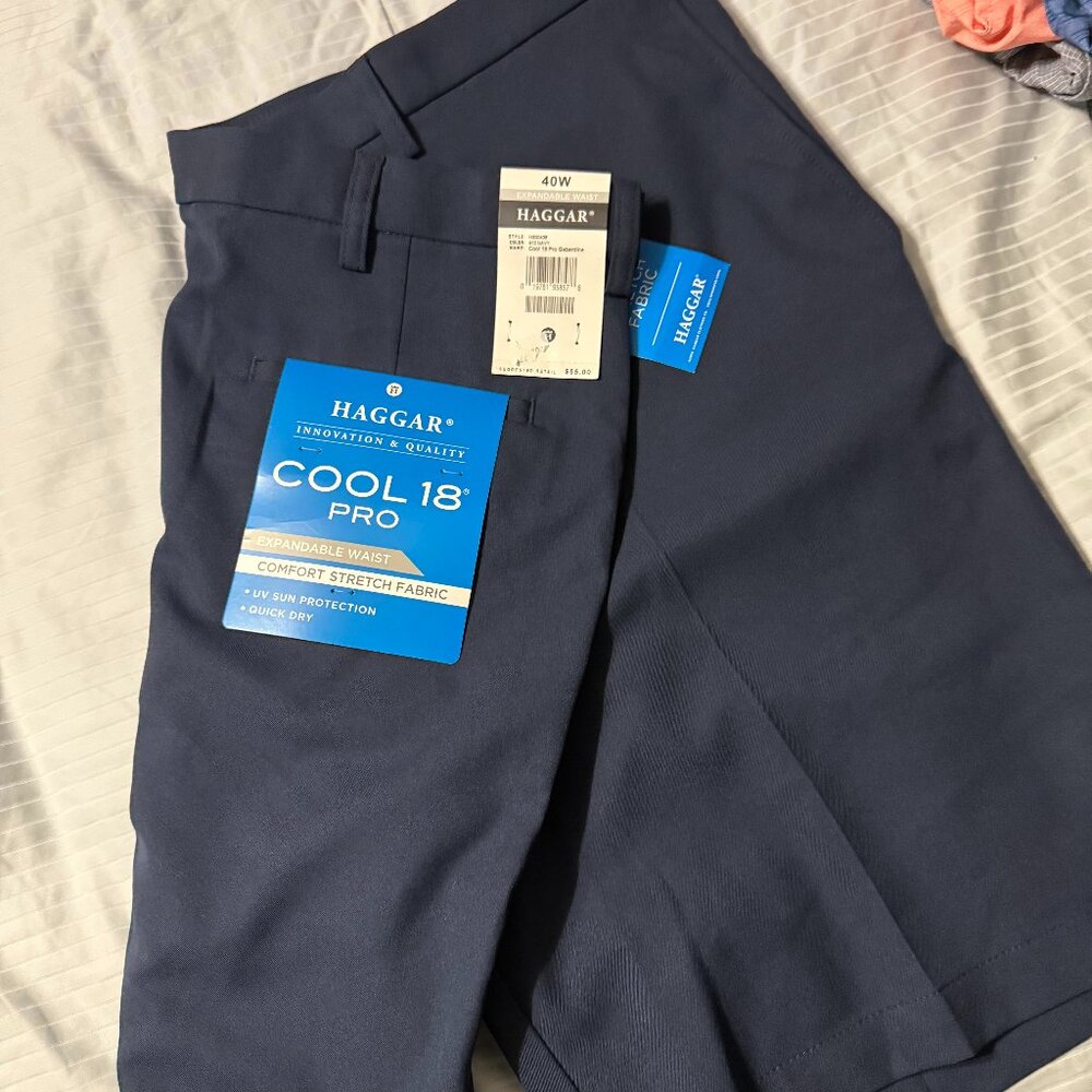 NWT Haggar Cool 18 Golf Shorts